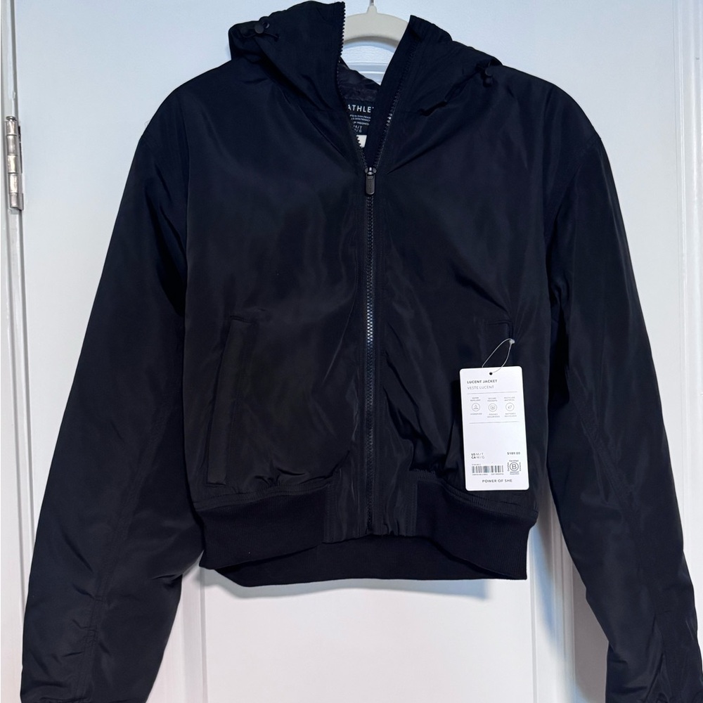 Athleta Black Bomber Jacket